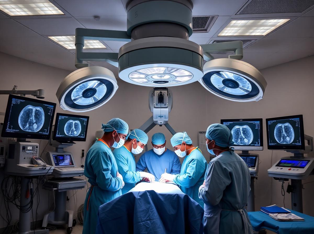 Cathlab team performing primary angioplasty